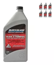 Óleo De Motor Quicksilver 2 Tempos Tc-w3 2 Tempos Para Veículos Náuticos 1 Kit De 6 Unidades / 1l