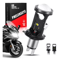 Faros Led H4 Hb3 9003 Tipo Lupa Para Moto Luz Altas Y Bajas