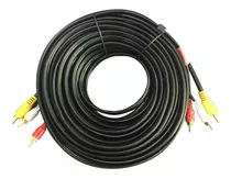  Cable De Audio Y Video (3 Rca) De 25 Metros, Gold Rh9137