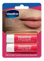 Vaselina Rosy Lips Hidratante De Labios Con Color - 2 Pack