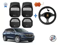Tapetes 3d Logo Buick + Cubre Volante Enclave 2021 2022 2023