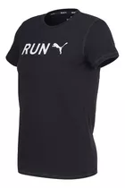 Remera Puma Running Graphic Run Mujer Negra Solo Deportes