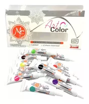 Kit De Pinturas Acrílicas Finas Para Uñas. 12pzs. Mc Nails Color Variado