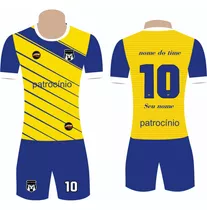 Kit Com 18 Jogos De Uniforme Personalizado Camisa + Calção.