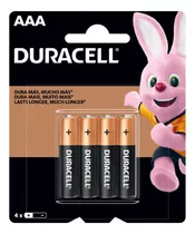 Pilas Alcalinas Duracell Aaa Lr6 1.5v Pack X4 Larga Duracion