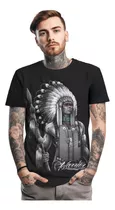 Camiseta Unissex Índio Guerreiro Americano 