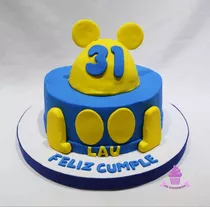 Torta Mickey De Boca - Disney Tematica Personalizada 20 Pers