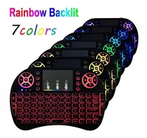 Mini Teclado Mouse Inalambrico Smart Tv 7colores Goma Regalí