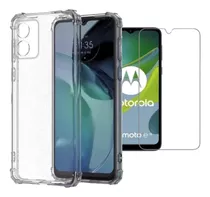 Funda Motorola Moto E13 Protector Case Transparente + Vidrio