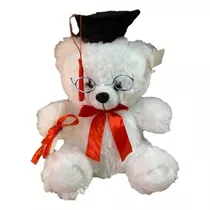 Peluche De Graduacion Con Birrete Diploma Lentes 35 Cms X 30