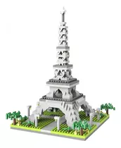 Bloco De Montar Réplica Torre Eiffel Paris França  600pçs