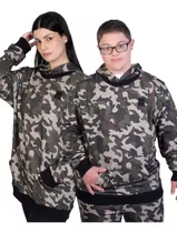 Buzo Fila Fbox Camo Unisex Moda Camuflado Verde