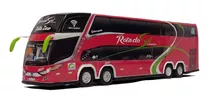 Miniatura Ônibus Rota Do Sul G7 4 Eixos 30cm