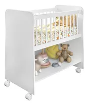  Peternella New Baby Mini Berço Rubi Branco Para Bebê Com Colchão