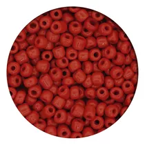 Miçanga Leitosa 6/0 4mm  Cor Vermelho