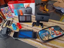 Nintendo Switch Con Juego Mariokart 8 Y Más Accesorios