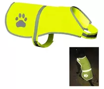 Chaleco Reflectante Paseo Seguro Mascota Perros Fluorescente