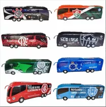 Miniaturas Ônibus Time De Futebol Futebol Som Bluet. E Luzes