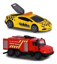 Veiculo Miniatura Majorette Airport Lamborghini E Mercedes