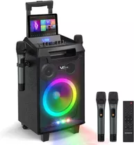 Máquina De Karaoke Vegue, Con 2 Micrófonos Inalámbricos