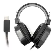 Fone Headset Usb C/ Microfone Home Office Controle De Volume Cor Preto Cor Da Luz Não Tem