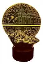 Lámpara Led Estrella De La Muerte Halcón Milenario Star Wars