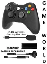 Xbox 360 * Control + Receptor + Bateria+ Cargador Game World