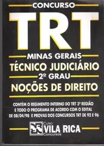 Concurso Trt Minas Gerais Técnico Judiciário 2º Grau Direito 100n