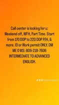 Call Center Is Looking For U: Wfh, Weekend Off, Part Time