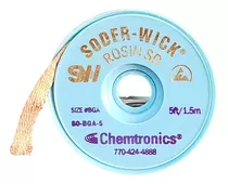 Malla Desoldadora De Cobre Soder-wick Rosin Flux De 1.50 Mts