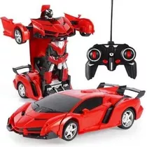 Brinquedo Carro Robô Vermelho Grande Controle. Novo Lacrado