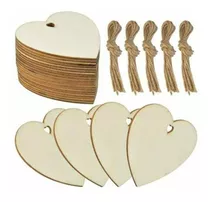 Corazón De Madera Corte Laser Para Pintar Decorar Colgante