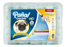 Pañal Especial Para Macho Perro Chico Inconsistencia 12 Pzas