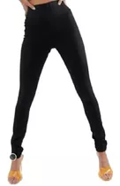 Calza Leggins Modeladora De Suplex Tiro Alto Cintura Doble