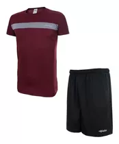 Camiseta Short Padel Hombre Bolsillos Tenis Combo Kadur