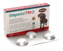 Pastilla Antipulgas Internos Simparica Trio 40/60kg ( 3un )