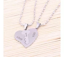 Collares De Corazón Y Llave Románticos Y Enamorados 2 Piezas