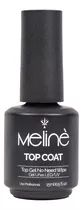 Esmalte Top Coat Meline Gel Uv/led  Semipermanente X 15 Ml