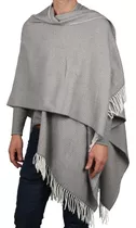 Ruana Poncho Mantón Pashmina Hombre Espigas Bien Amplio