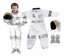 Disfraz Niños Astronauta Traje Espacial 4-7 Años Con Casco !