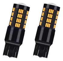 2 Focos Estróbos Cuarto Stop 7443 T20 Wy21w Led