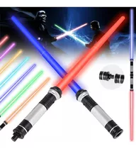 2p Sable Par Star Galaxy Wars Espada Luz Sonido Cambia Color