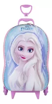 Mochila Escolar Frozen Princesa Elsa Anna 3d Mala 6 Rodinhas