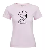 Polera Estampada Mujer Snoopy Corazón Eco