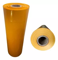Faixa Para Cartaz - Bobina Polietileno Amarelo 0,70cm X 100m