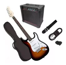 Gran Pack Guitarra Electrica Con Amplificador  Y Accesorios