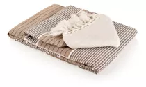 Colcha Cubrecamas Beige Tela India 2 Plazas - Mintt