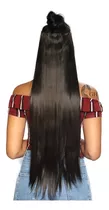 Cabelo 160 Gramas Aplique Tic Tac 80cm Fibra Organico +brind