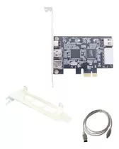 Adaptador De Placa Firewire Pci-e 1x Ieee 1394a De 4 Portas