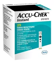 Tiras Reactivas Accu-chek® Instant 25 Unidades Color Blanco